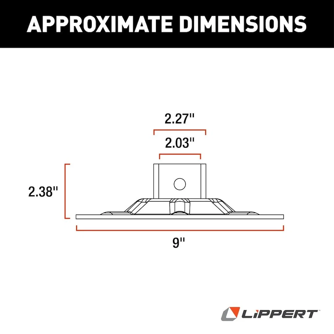 362486 – LIPPERT COMP Leveling Jack Foot Pad, Use With Front Hall Effect Jack For Lippert Ground Con - view 2